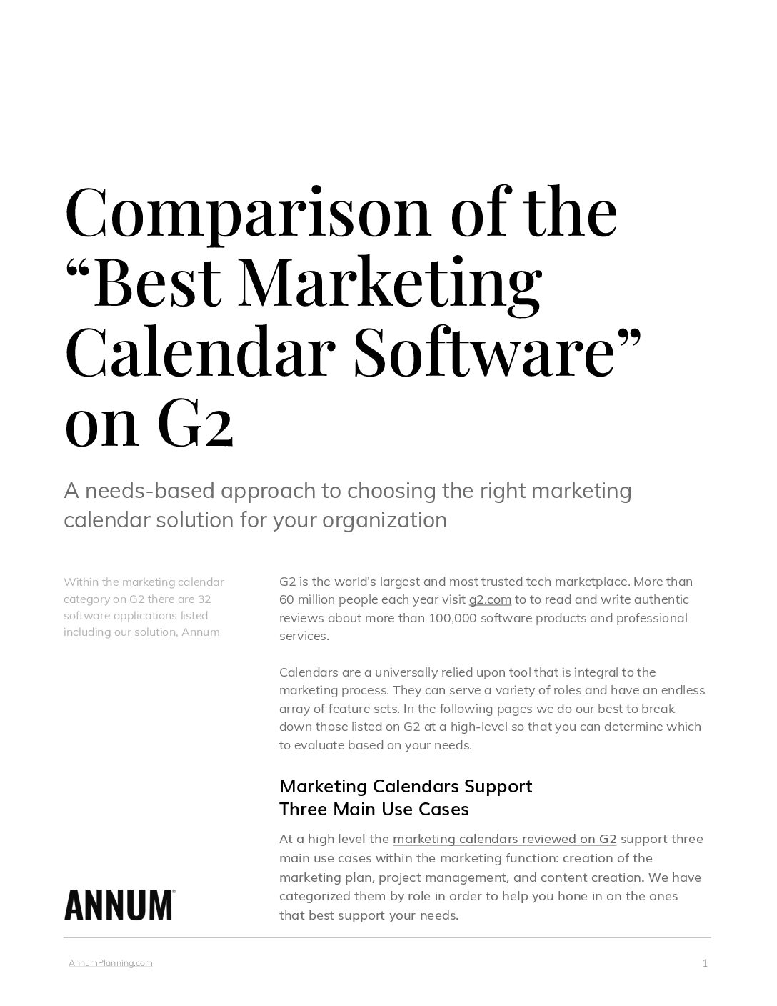 Comparison of the Best Marketing Calendars on G2